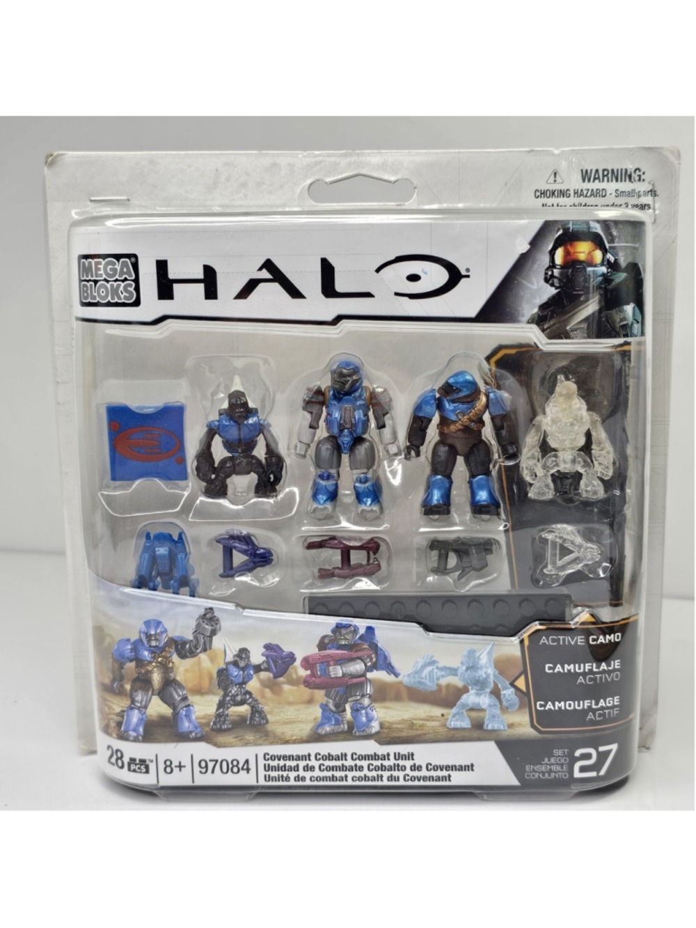 Mega Bloks Halo 97084 Covenant Cobalt Combat Unit 28 Pieces